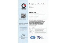 ISO9001 Quality Management System Certification