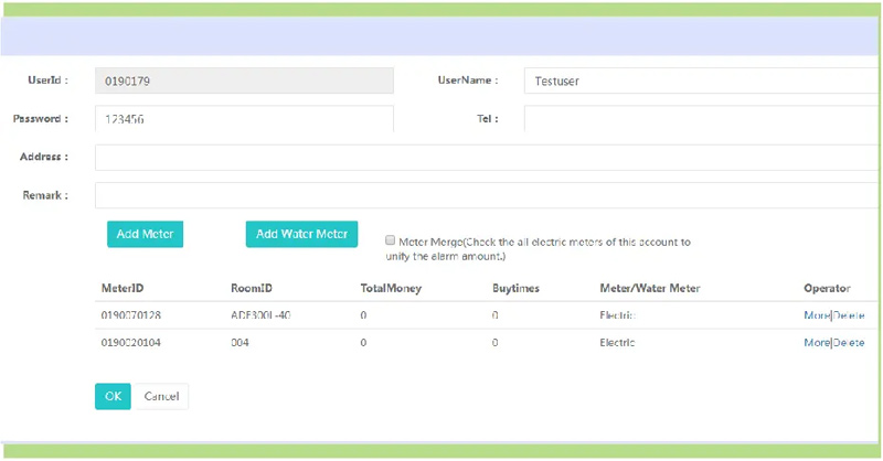 Prepayment Cloud Power Monitoring Unit