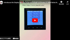 Introduces the Display Interface (Current, Voltage and Power) of APM Series Network Power Meters