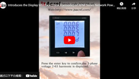 Introduces the Display Interface (Total Harmonic) of APM Series Network Power Meters