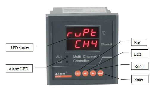 Diagram of ARTM-8 PT100 Input Temperature Monitor In Cabinet