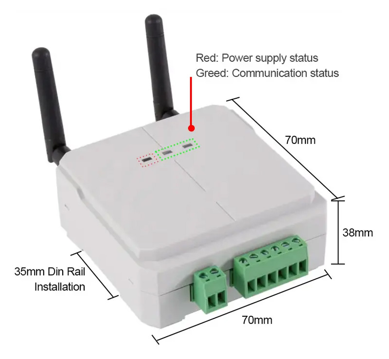 Diagram of ATC600 Wireless Temperature Transmit