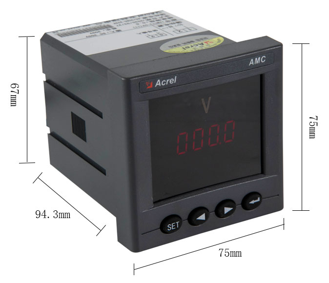 Diagram of AMC72L-DV Programmable DC Voltmeter