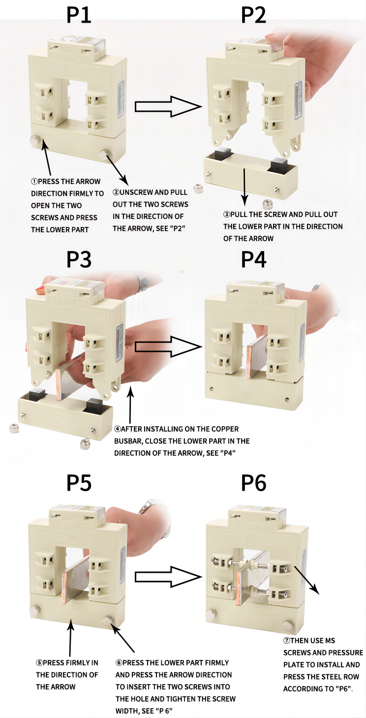 Split Core Current Transformer Installation