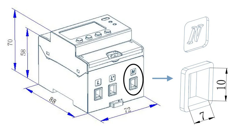 ADL100-EY Single Phase Prepaid Energy Meter