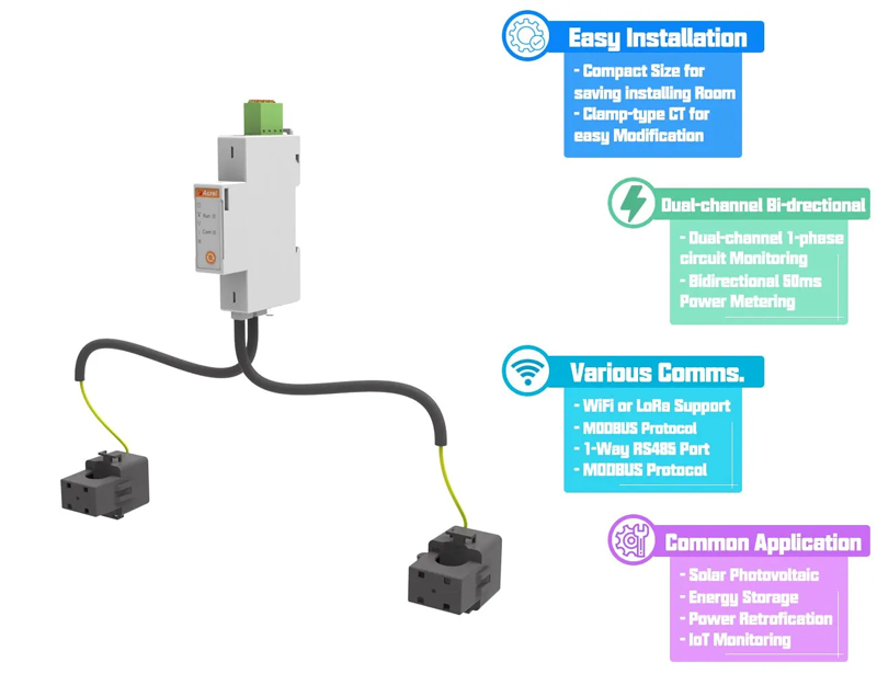 Acrel Adl200w Single Phase Wireless Anti Backflow Meter for Sale Acrel Adl200w Single Phase Wireless Anti Backflow Meter for Sale